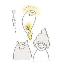 Daily life of a bear and I sticker #7976256