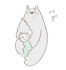 Daily life of a bear and I sticker #7976266