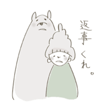 Daily life of a bear and I sticker #7976278