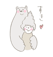 Daily life of a bear and I sticker #7976283