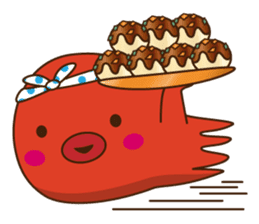This is the Osaka food (takoyaki)japan 2 sticker #7976287