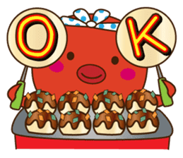This is the Osaka food (takoyaki)japan 2 sticker #7976309