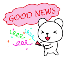 Bear's useful words <Contact and reply> sticker #7976690