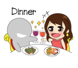 Gorgeous plump girl (EN) sticker #7976846