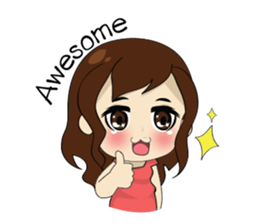 Gorgeous plump girl (EN) sticker #7976849