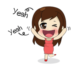 Gorgeous plump girl (EN) sticker #7976854