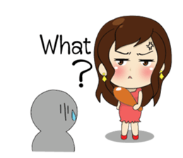 Gorgeous plump girl (EN) sticker #7976858