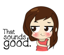 Gorgeous plump girl (EN) sticker #7976859