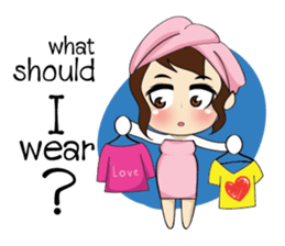 Gorgeous plump girl (EN) sticker #7976860