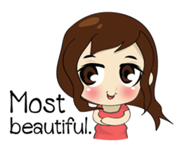 Gorgeous plump girl (EN) sticker #7976861