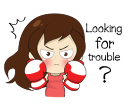 Gorgeous plump girl (EN) sticker #7976866