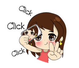 Gorgeous plump girl (EN) sticker #7976867