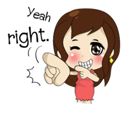 Gorgeous plump girl (EN) sticker #7976868