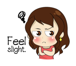 Gorgeous plump girl (EN) sticker #7976871