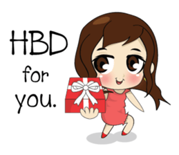 Gorgeous plump girl (EN) sticker #7976872