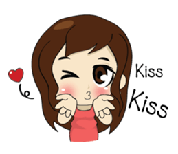 Gorgeous plump girl (EN) sticker #7976873