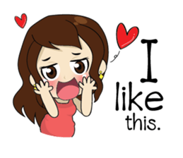 Gorgeous plump girl (EN) sticker #7976874