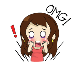 Gorgeous plump girl (EN) sticker #7976875