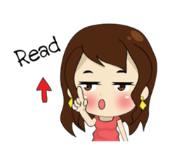 Gorgeous plump girl (EN) sticker #7976878