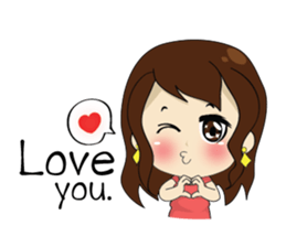 Gorgeous plump girl (EN) sticker #7976879