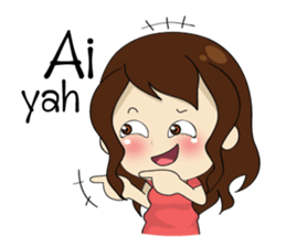 Gorgeous plump girl (EN) sticker #7976882