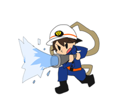 Let's Go!! Japanese Volunteer Fire Corps sticker #7977934