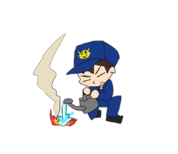 Let's Go!! Japanese Volunteer Fire Corps sticker #7977944