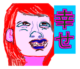 Crazy Face Girls vol,2 sticker #7977967
