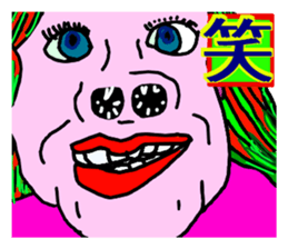 Crazy Face Girls vol,2 sticker #7977979