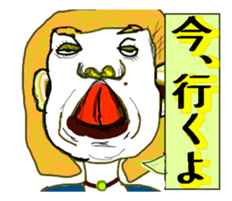 Crazy Face Girls vol,2 sticker #7977986