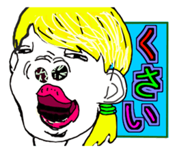 Crazy Face Girls vol,2 sticker #7977991