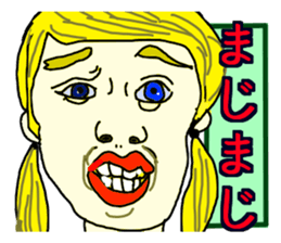 Crazy Face Girls vol,2 sticker #7977997