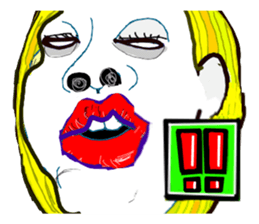 Crazy Face Girls vol,2 sticker #7977999