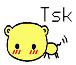 The dog is a English learning beginner sticker #7979404