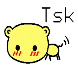 The dog is a English learning beginner sticker #7979404