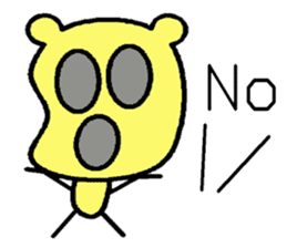 The dog is a English learning beginner sticker #7979408