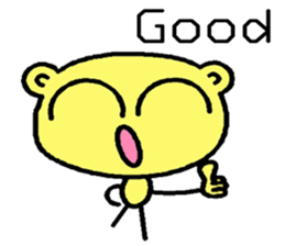 The dog is a English learning beginner sticker #7979428