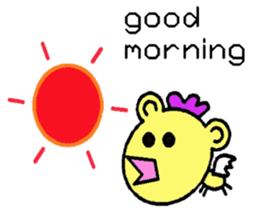 The dog is a English learning beginner sticker #7979434