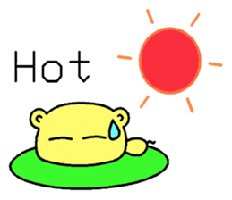 The dog is a English learning beginner sticker #7979437