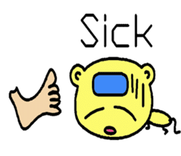 The dog is a English learning beginner sticker #7979439