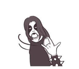 Daily Live of Black Metal sticker #7980190