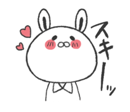 Working suit rabbit sticker #7980447