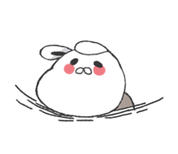 Working suit rabbit sticker #7980450