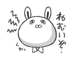 Working suit rabbit sticker #7980459