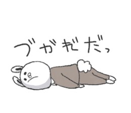 Working suit rabbit sticker #7980461