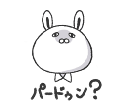 Working suit rabbit sticker #7980462