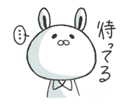 Working suit rabbit sticker #7980467