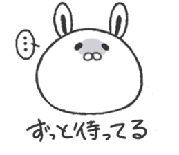 Working suit rabbit sticker #7980468