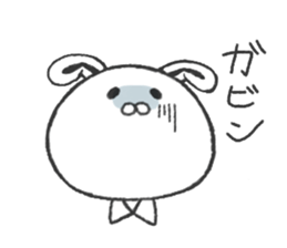 Working suit rabbit sticker #7980470