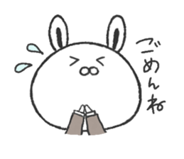 Working suit rabbit sticker #7980477